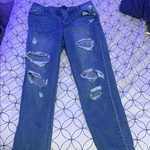 Denim mom jeans